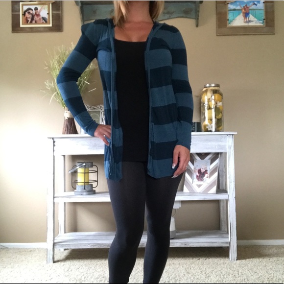 bobi Sweaters - Bobi Striped Cardigan